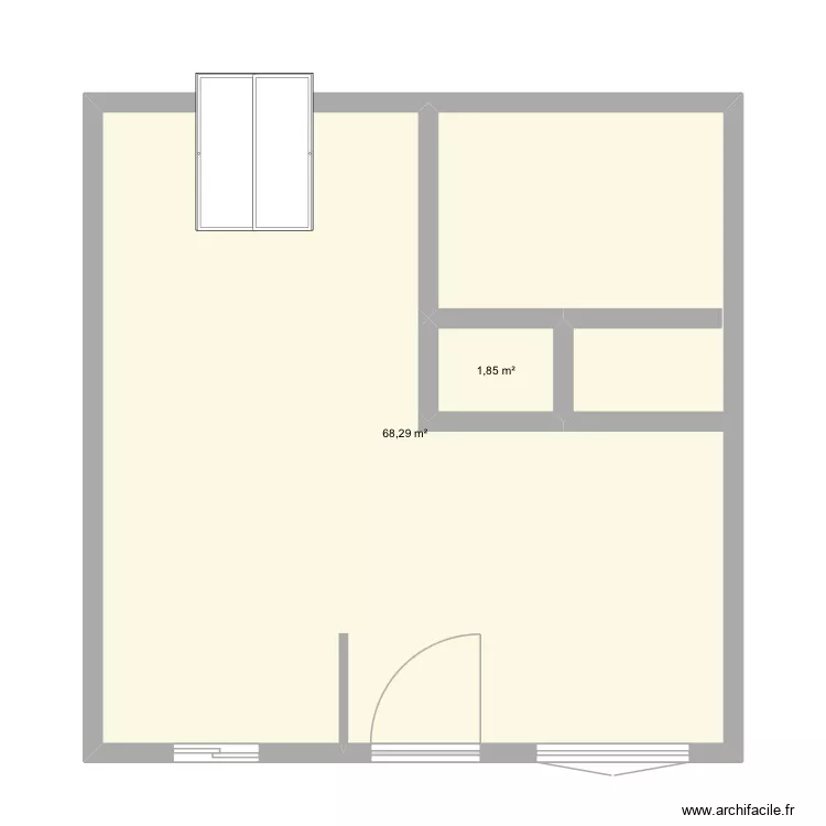Abb. Plan de 2 et 70 m² Abb. Plan de 2 et 70 m²