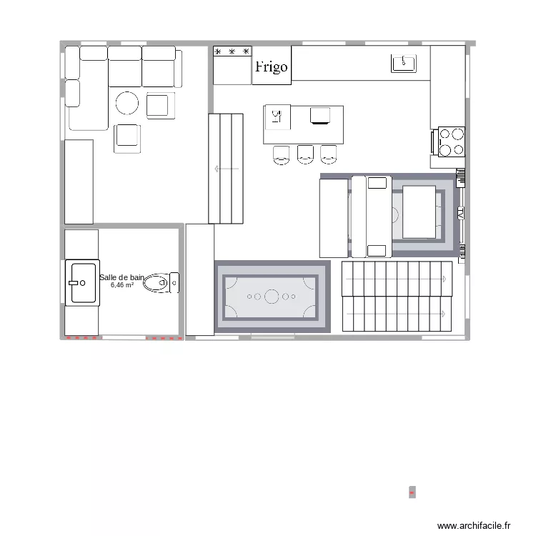 projet maison. Plan de 