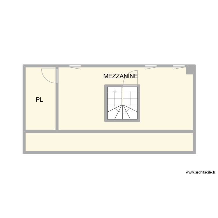 PLAN ETAGE CAISSARGUES. Plan de 5 pièces et 25 m2