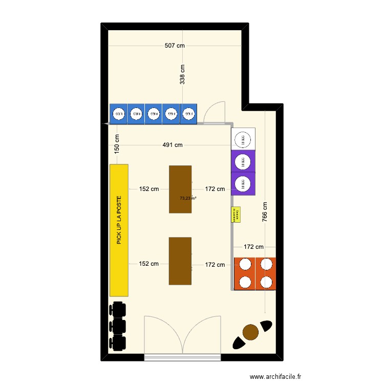 PLAN LAVERIE BELCIERv2. Plan de 1 pièce et 73 m2