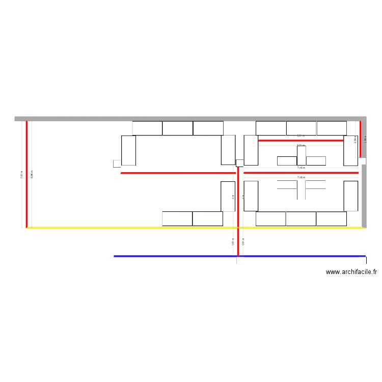 Plan de ligne. Plan de 0 pièce et 0 m2