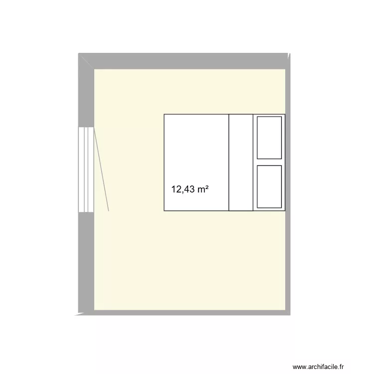 Maison. Plan de 1  et 12 m²