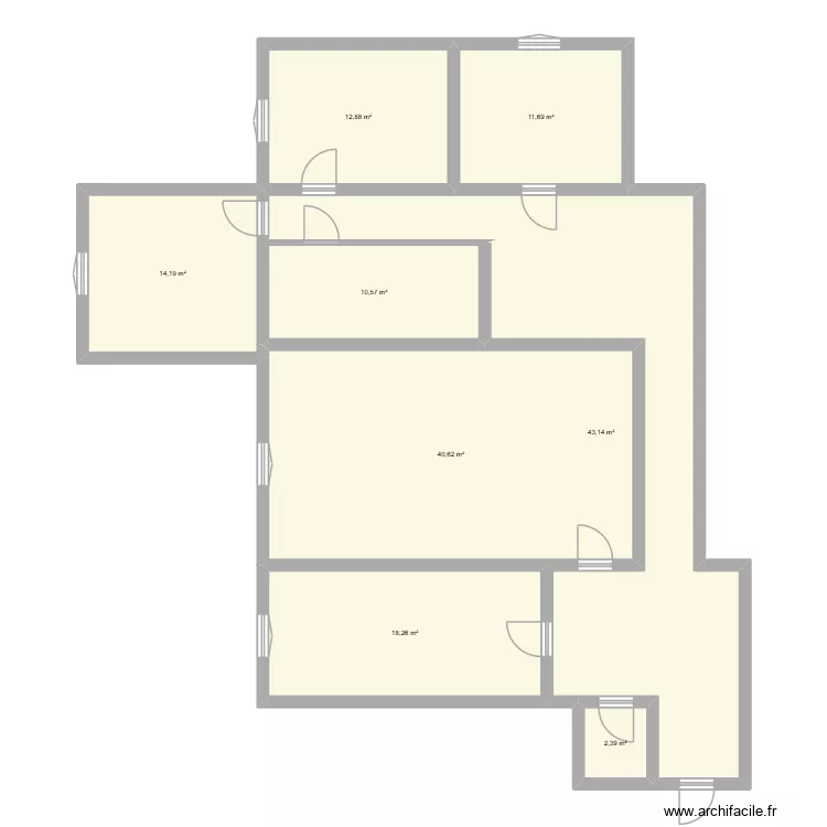 projet. Plan de 8  et 154 m²