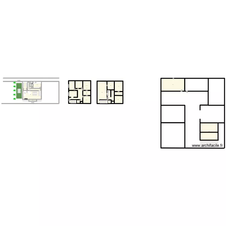 plan tinghir. Plan de 18  et 736 m²