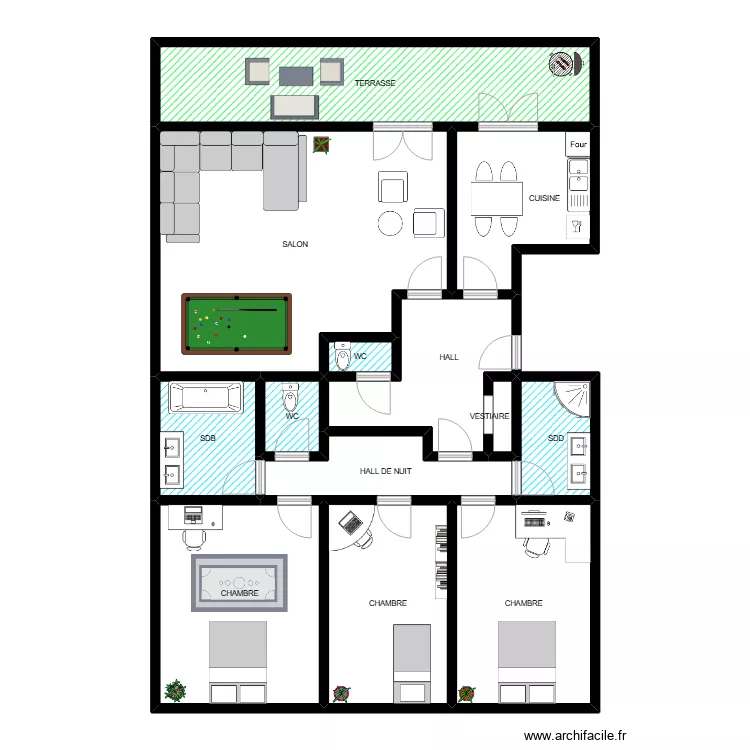 PARMENTIER 238. Plan de 