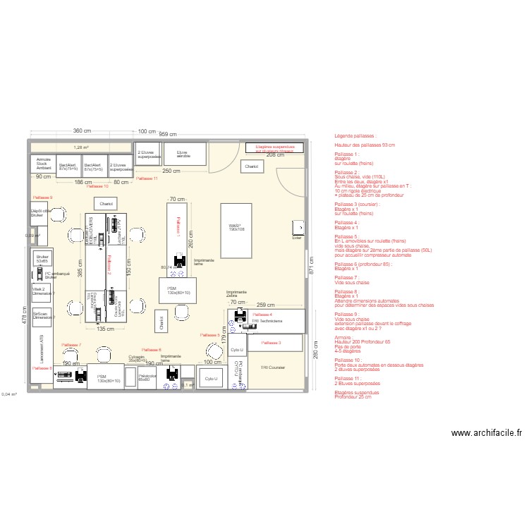 ALTITUDE MICROBIO TER. Plan de 5 pièces et 82 m2