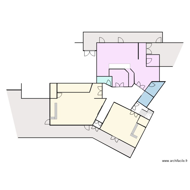 plan inter avril 2024. Plan de 12 pièces et 263 m2