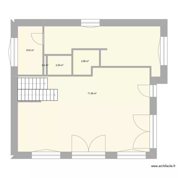 Plan Sarah echelle. Plan de 5 et 82 m² Plan Sarah echelle. Plan de 5 et 82 m²