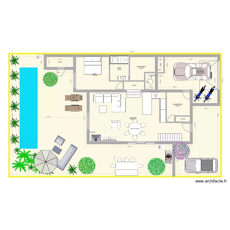 LOT LONGUEUR. Plan de 