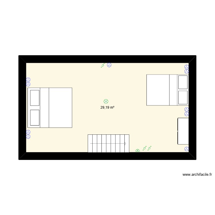 montagagne-dortoir. Plan de 0 pièce et 0 m2