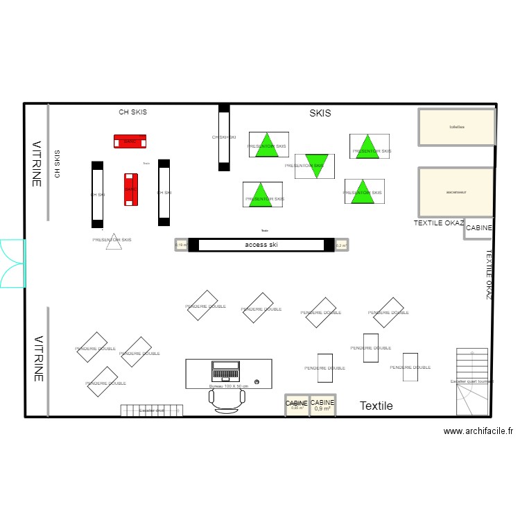 SPOC NEW1. Plan de 6 pièces et 13 m2
