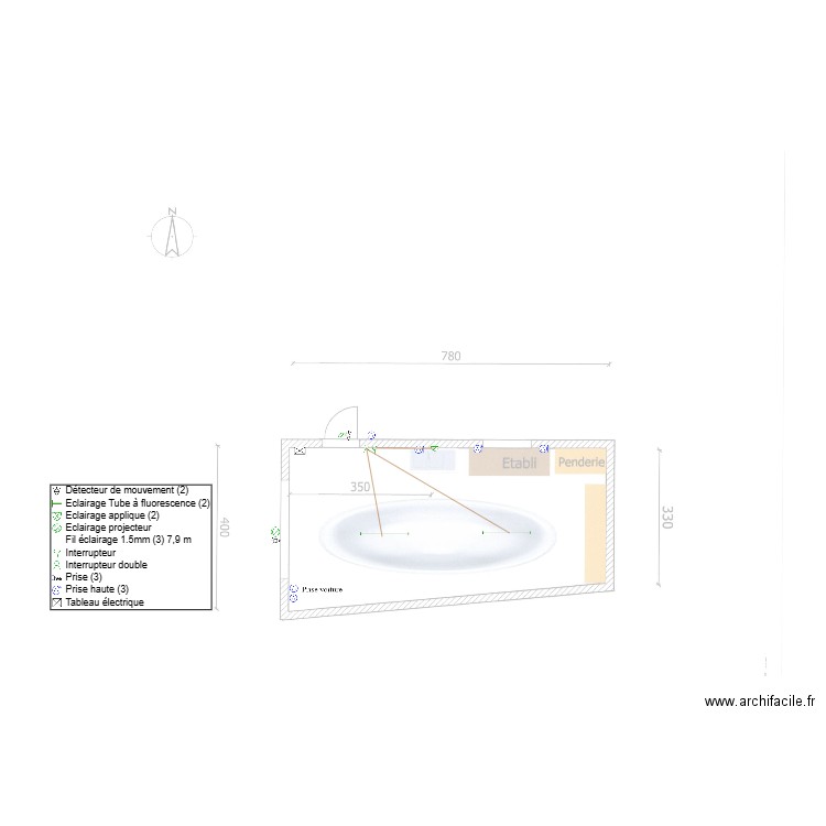 Plan Elec Garage Modifié. Plan de 0 pièce et 0 m2