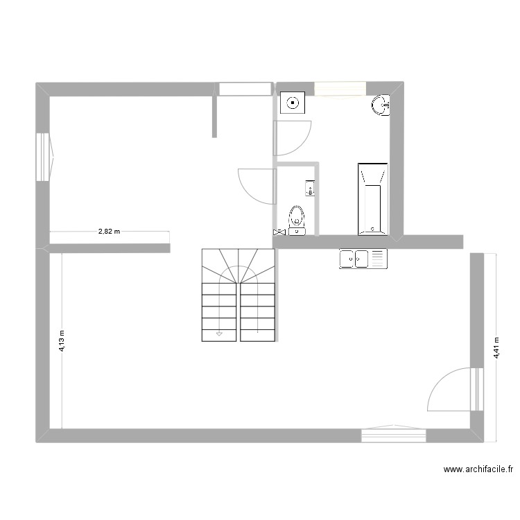 sdb. Plan de 0 pièce et 0 m2
