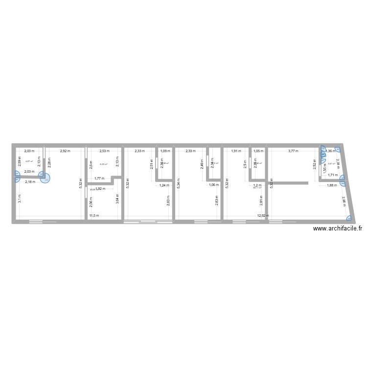 PLAN GENERAL LOCATION FINAL 3. Plan de 8 pièces et 121 m2