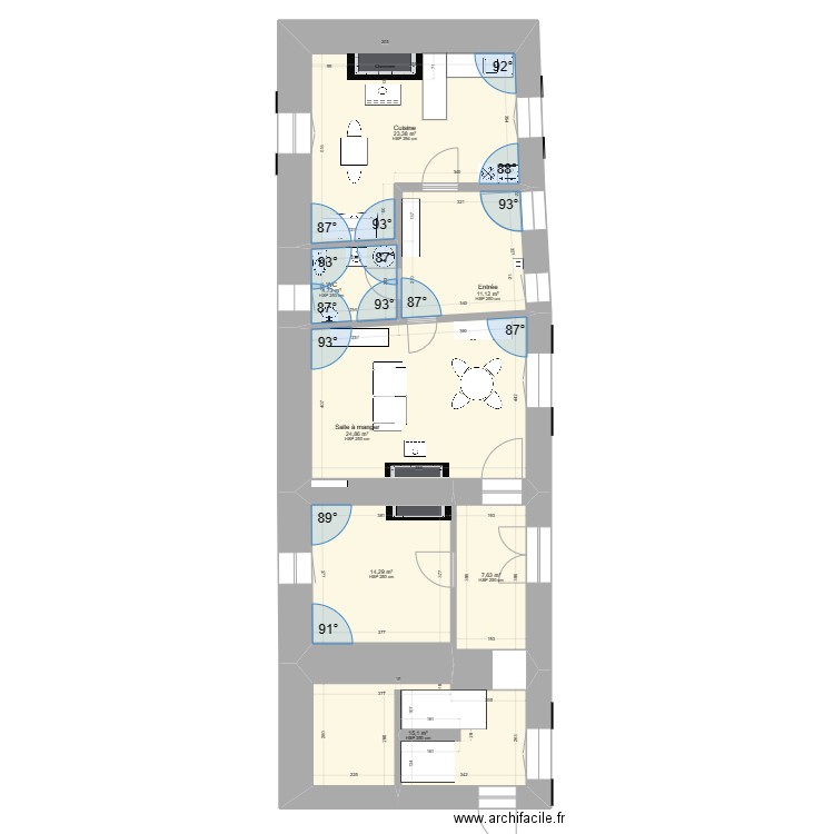 20231226 CHAMAILLARD - Cuisine. Plan de 0 pièce et 0 m2