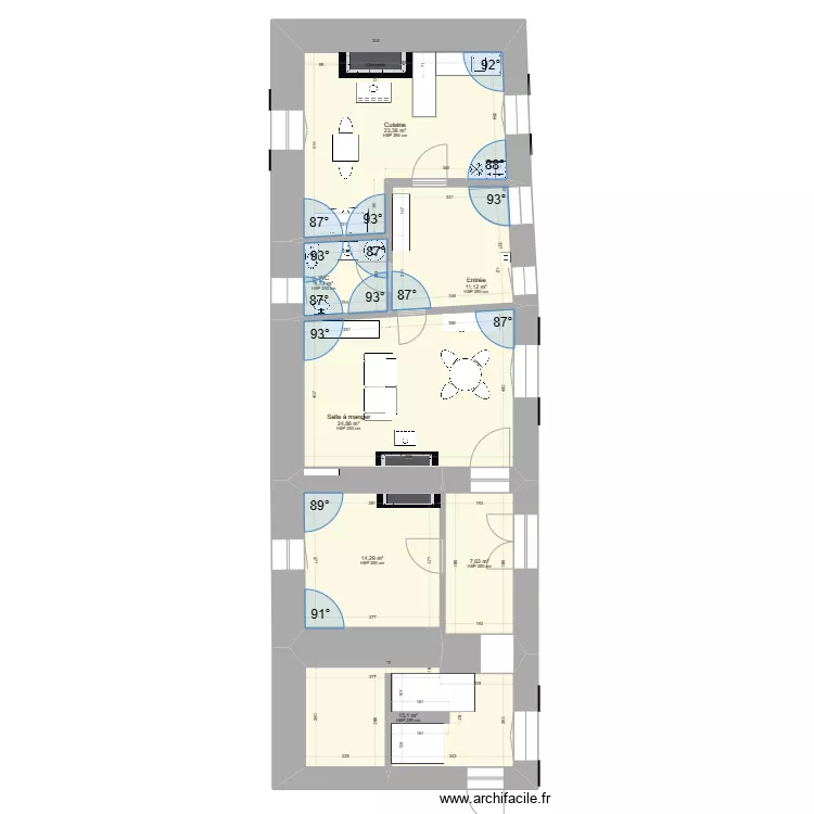 20231226 CHAMAILLARD - Cuisine. Plan de 20231226 CHAMAILLARD - Cuisine. Plan de