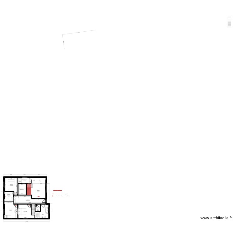 MAISON R+1. Plan de 12 pièces et 104 m2