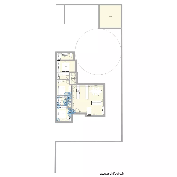 Maison eco. Plan de 11  et 114 m²