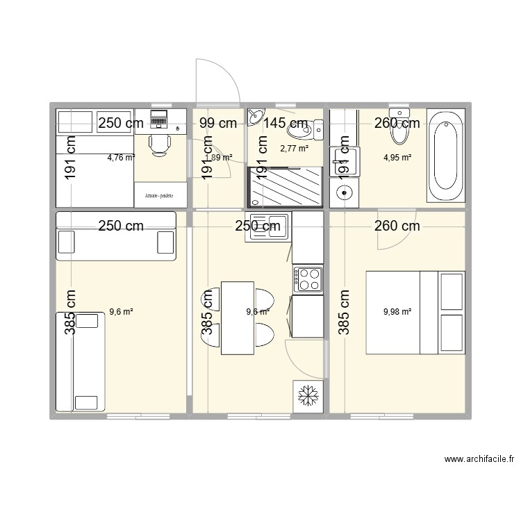 Bungalow Orei 2. Plan de 0 pièce et 0 m2