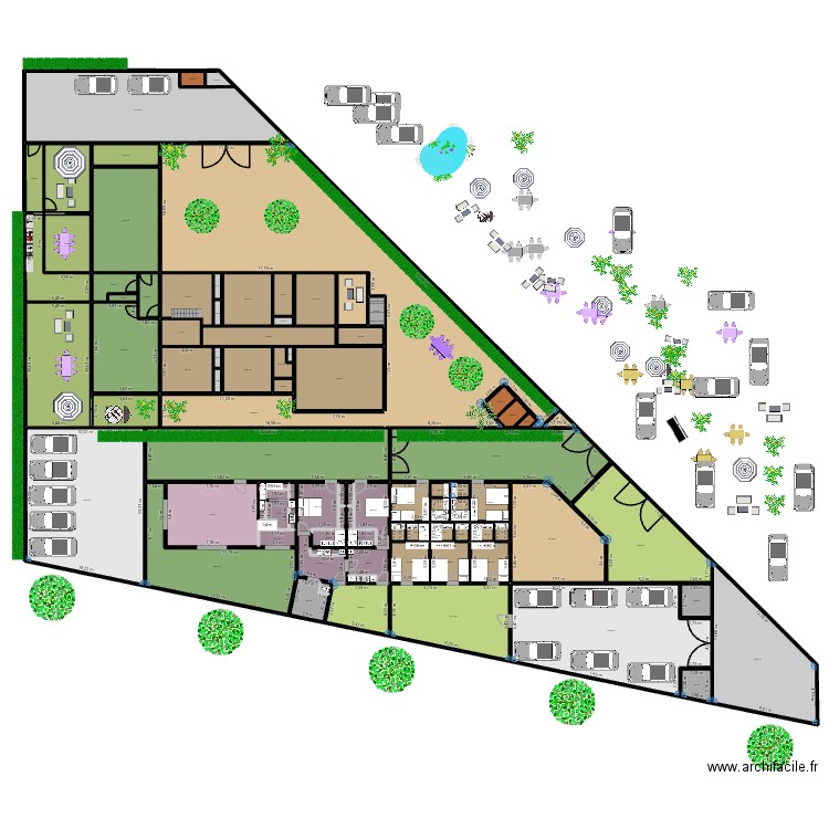 LOC COM / MAISON / APPARTS / LOC COM 2 101225. Plan de 92 pièces et 1877 m2