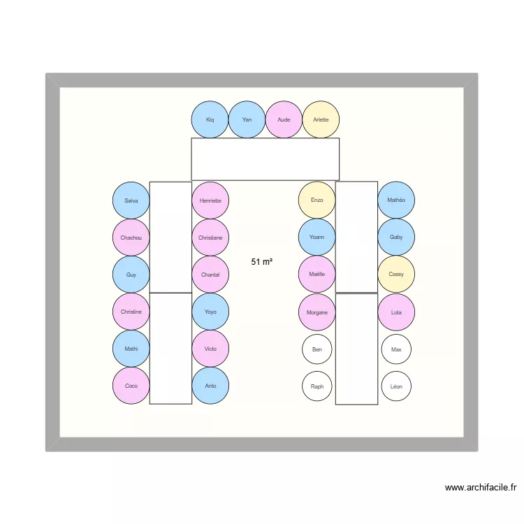 Anniv. Plan de 1  et 51 m²