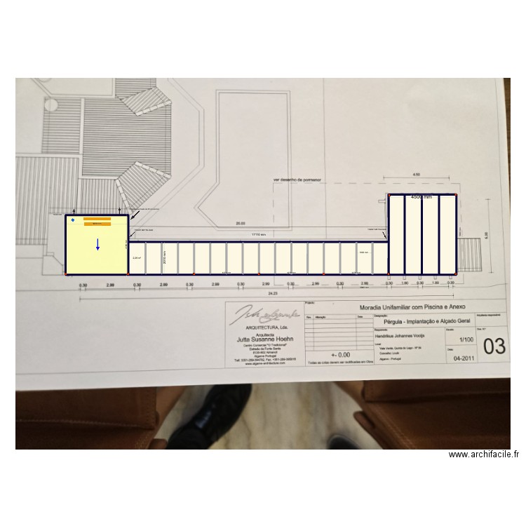 Projet quinta do lago. Plan de 21 pièces et 73 m2