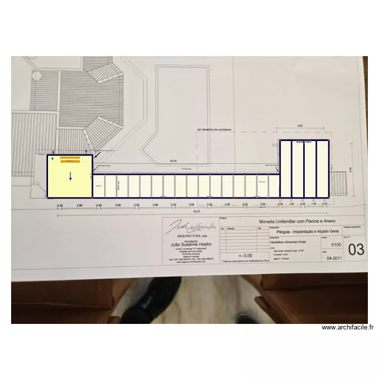 Projet quinta do lago. Plan de 