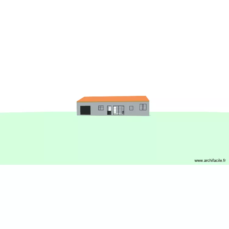 3d maison. Plan de 7  et 128 m²