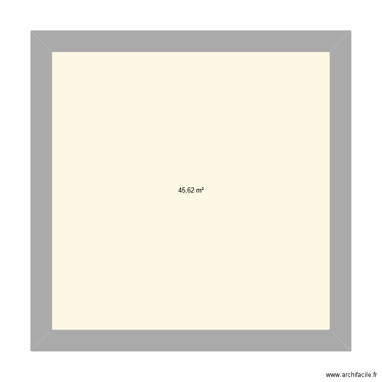 plan 34. Plan de 1 pièce et 46 m2