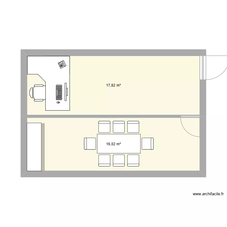 STAB TEST 2. Plan de 2  et 34 m²