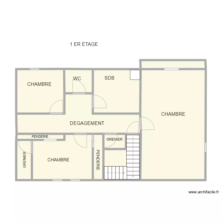 ESSAI Olivier MAISON LIGNY 1ER ETAGE. Plan de 