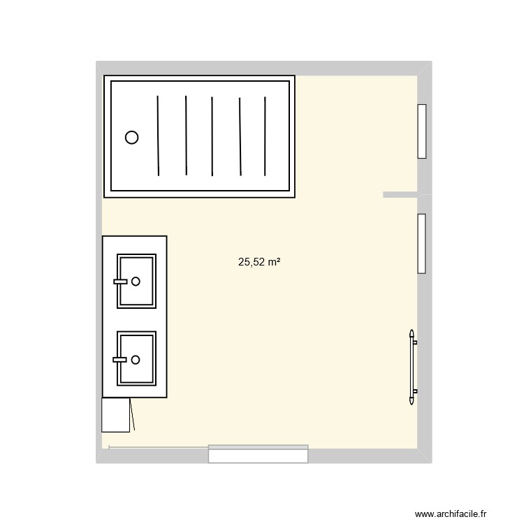 SDB. Plan de 0 pièce et 0 m2