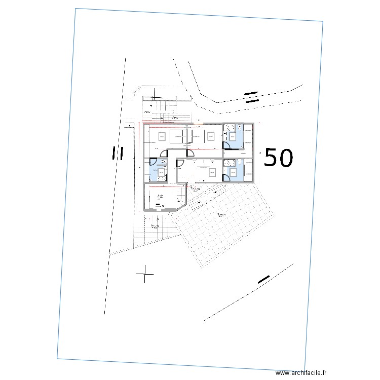 R 4M. Plan de 3 pièces et 21 m2