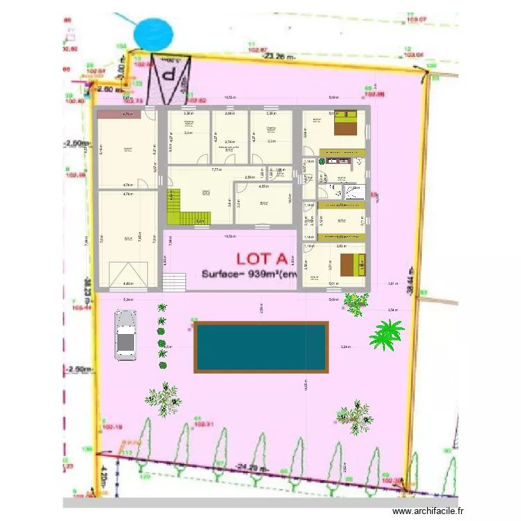 ST QUENTIN etage. Plan de 