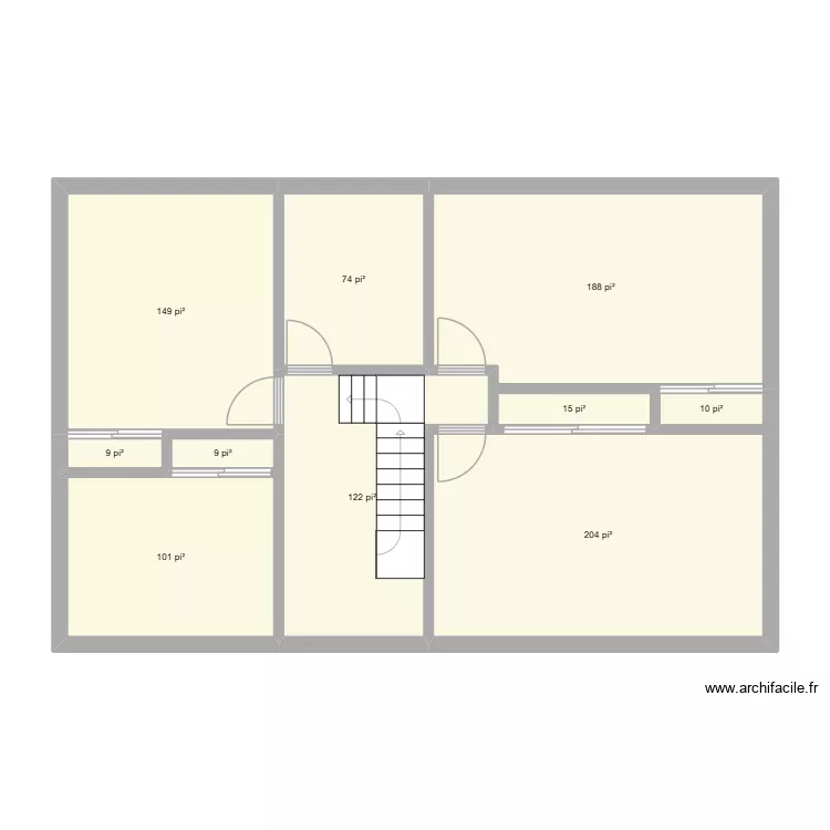 FG-55B. Plan de 10  et 82 m²