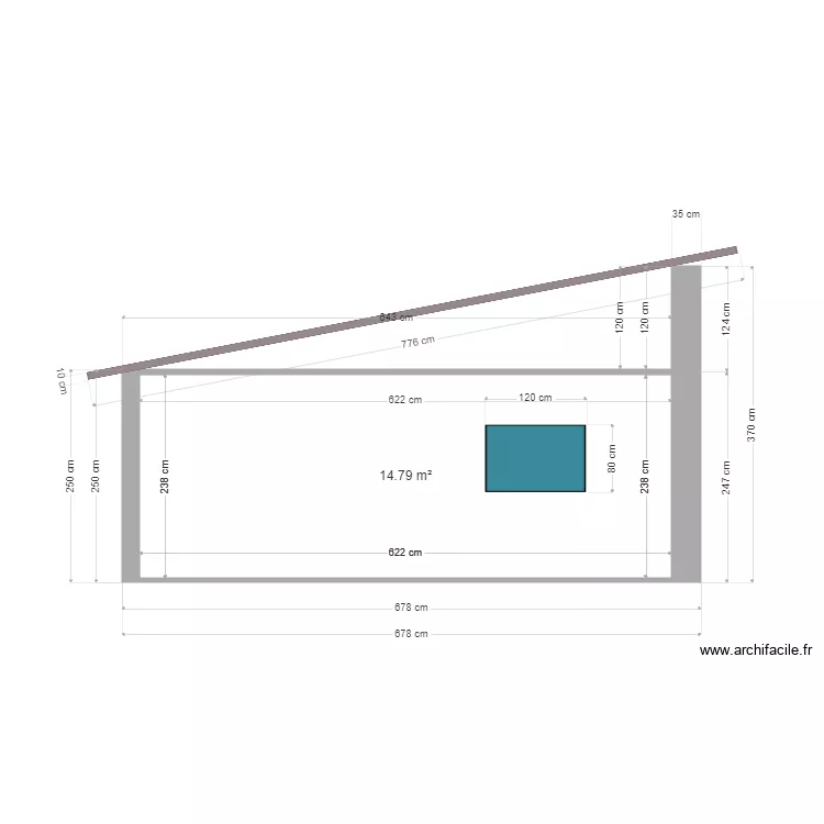 plan pignon appenti sud. Plan de 1 et 15 m² plan pignon appenti sud. Plan de 1 et 15 m²