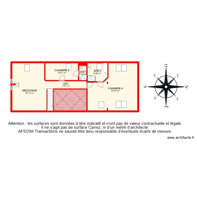 BI 34026. Plan de 41  et 569 m²