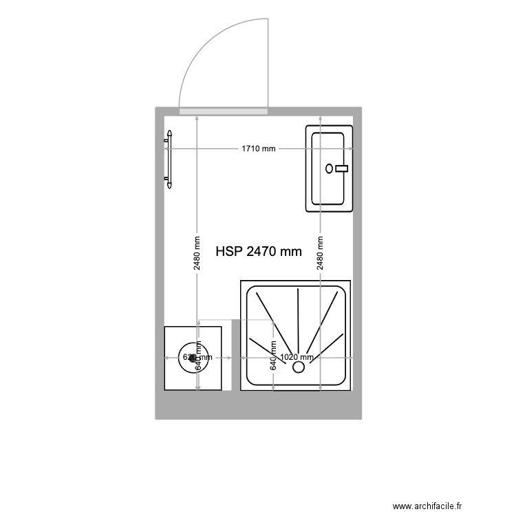 Poignonec_Après. Plan de 1 pièce et 4 m2