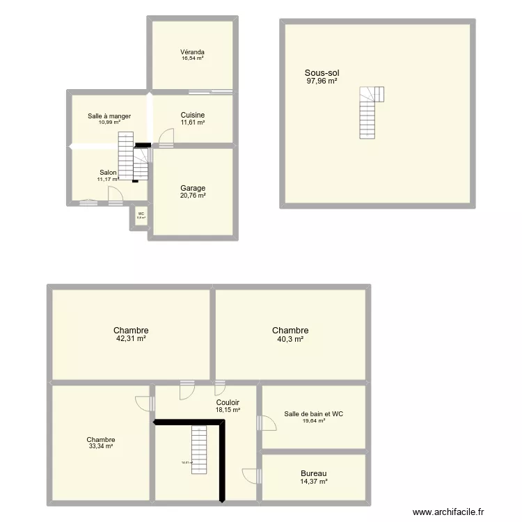 Inter courtisol. Plan de 
