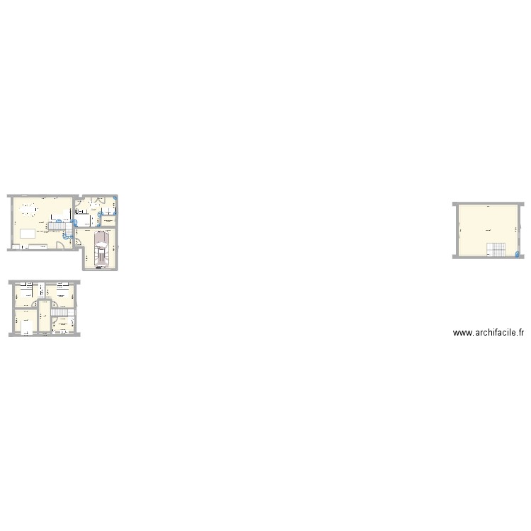 Plan interieur Mirebel Gael Mathy. Plan de 18 pièces et 211 m2