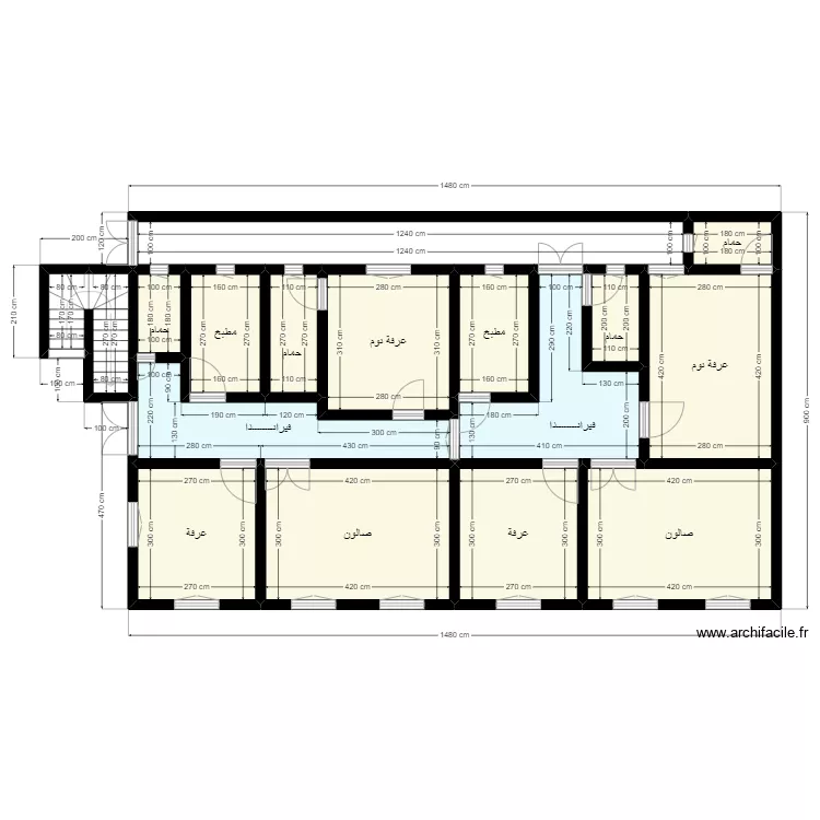 Plan de 16m x 8m Client 22 09 02 03 V2. Plan de 
