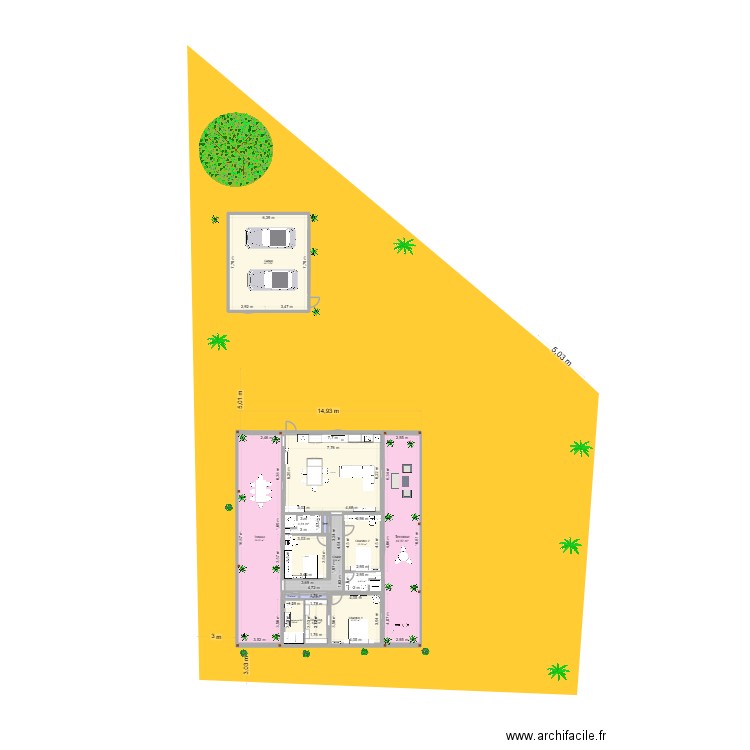 Maison 333-303-1-33. Plan de 15 pièces et 281 m2