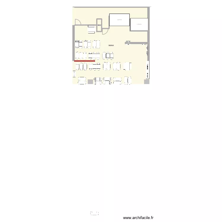 KFC LYON PART DIEU proposition 4. Plan de 2  et 109 m²