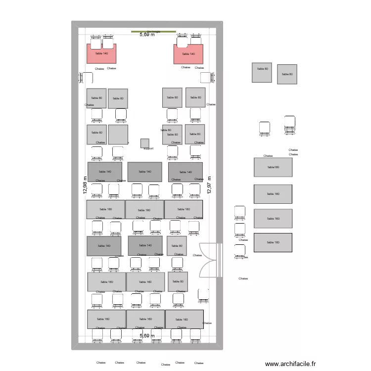 salle ODESIA 2. Plan de 1 et 74 m² salle ODESIA 2. Plan de 1 et 74 m²