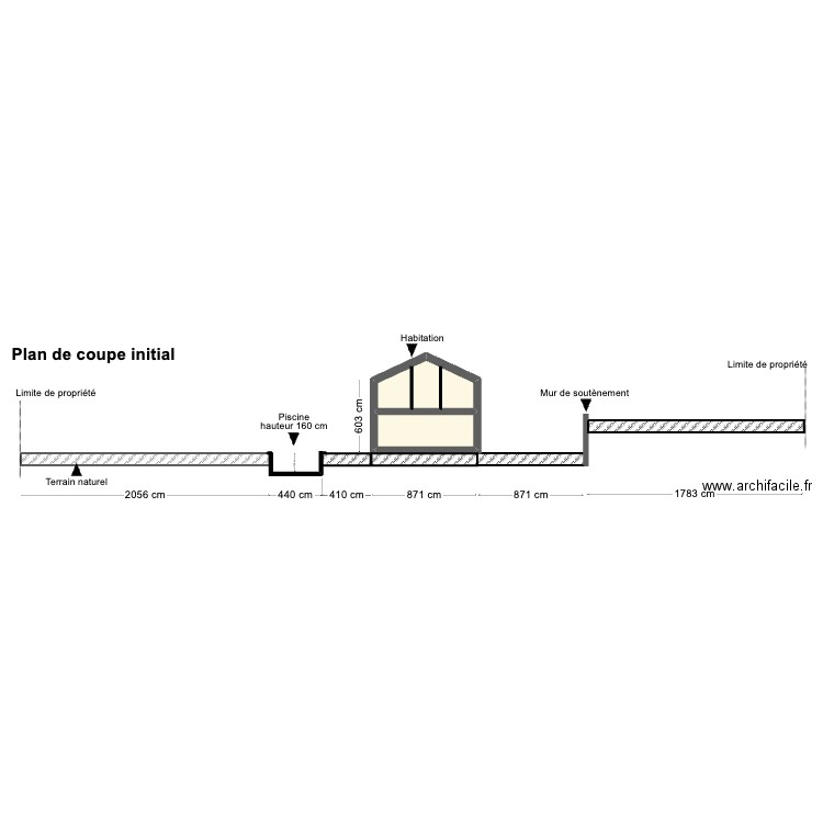 Plan de coupe ETOILE Apres. Plan de 0 pièce et 0 m2