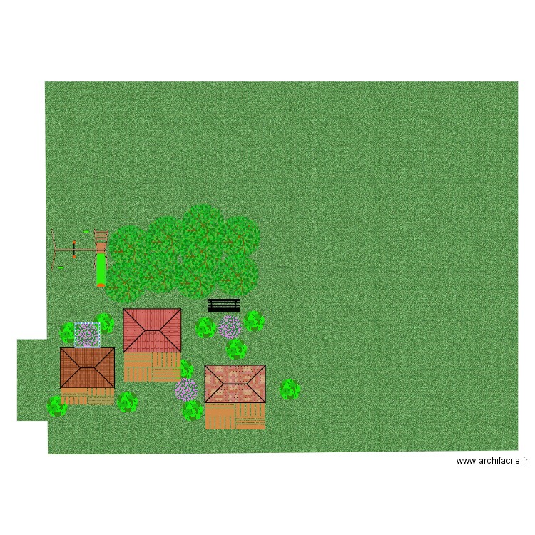gite plan bois carré. Plan de 0 pièce et 0 m2