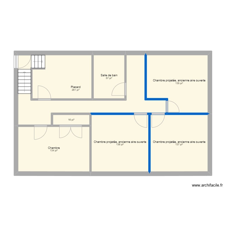 435 Mont&eacute;e du sourire - sous-sol. Plan de 0 pièce et 0 m2