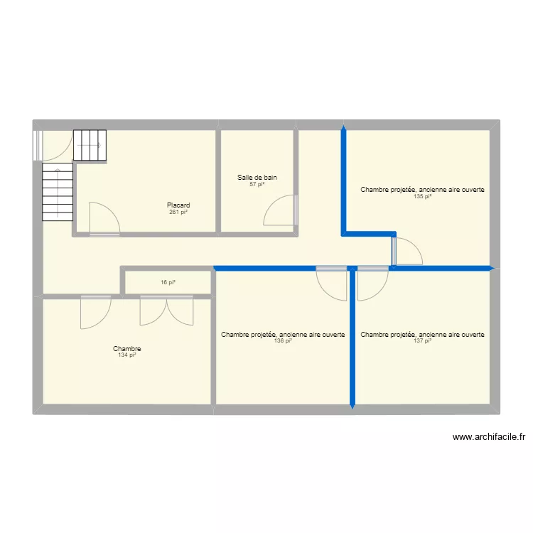 435 Montée du sourire - sous-sol. Plan de 435 Montée du sourire - sous-sol. Plan de