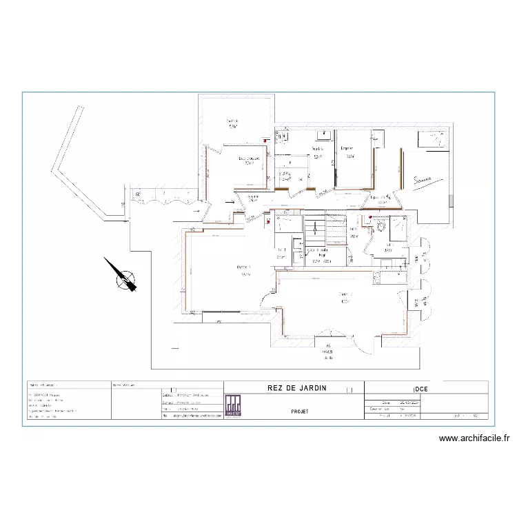 RDJ lambris verticaux. Plan de 