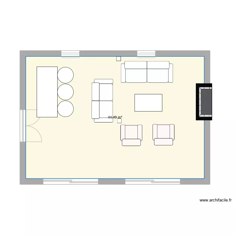 salon1. Plan de 